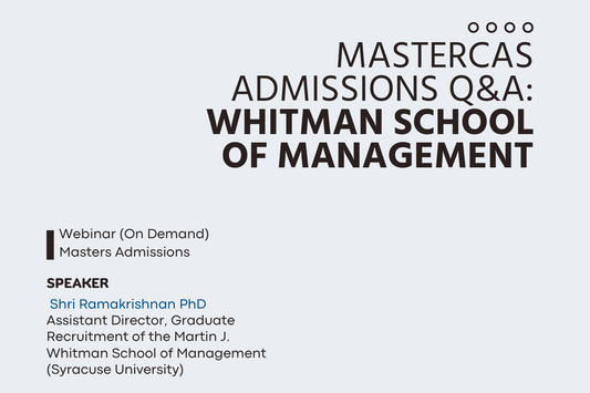 Whitman School of Management - Admissions Q&A